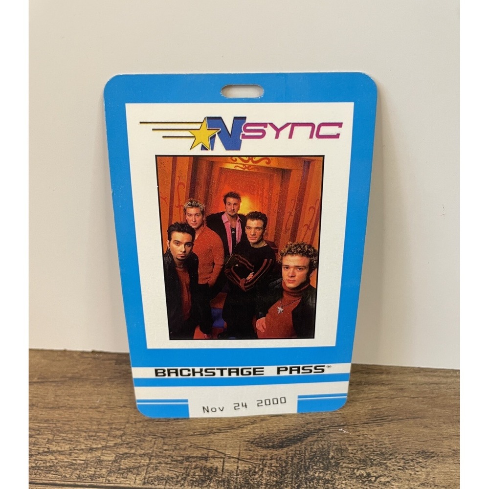 NSYNC Backstage Pass Tour Novemeber 24 2000 Las Vegas Nevada Timberlake N'Sync